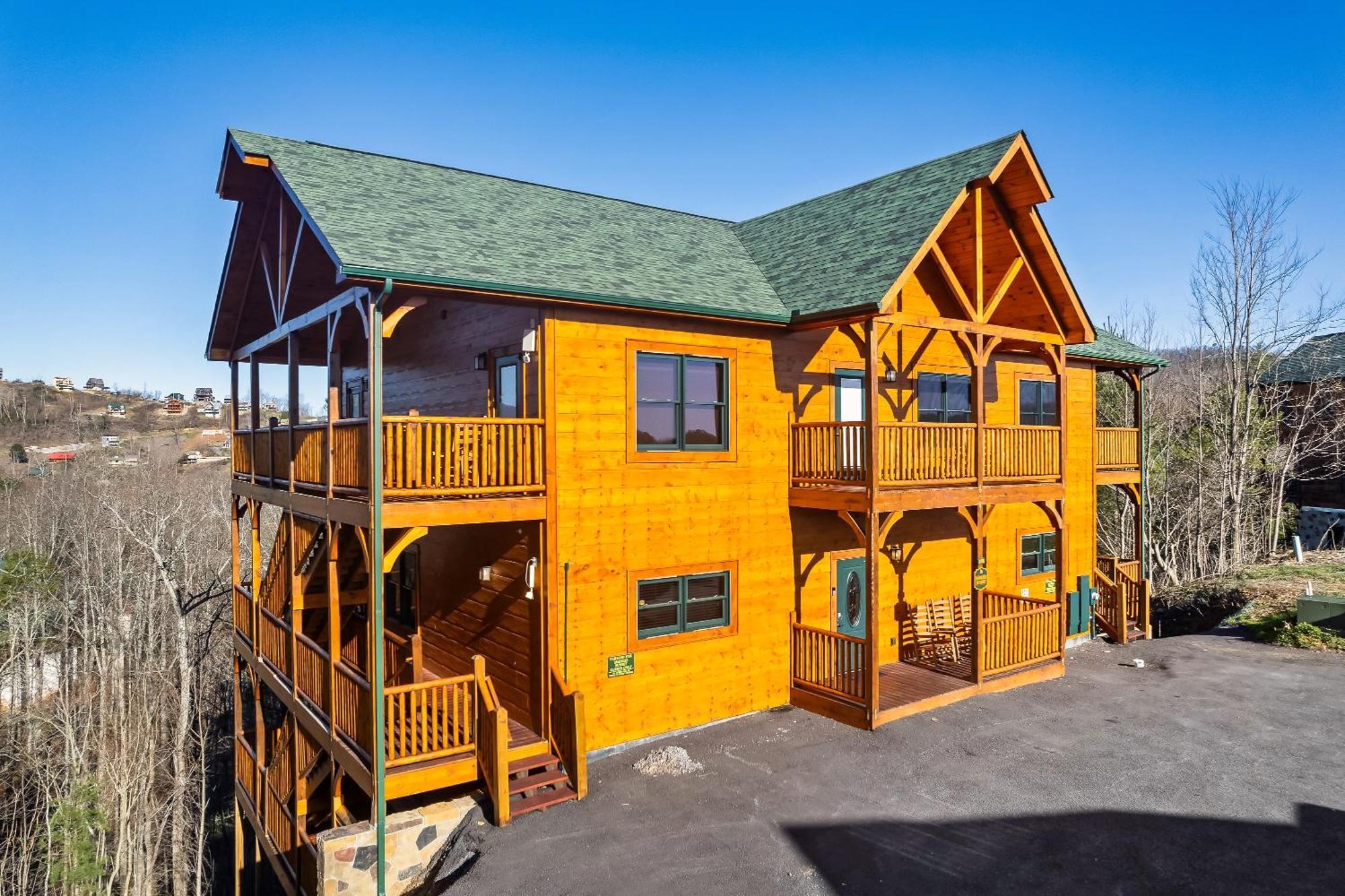 Full Equipped Cabin With A Pool And Game Room Smokies Views Gatlinburg Extérieur photo
